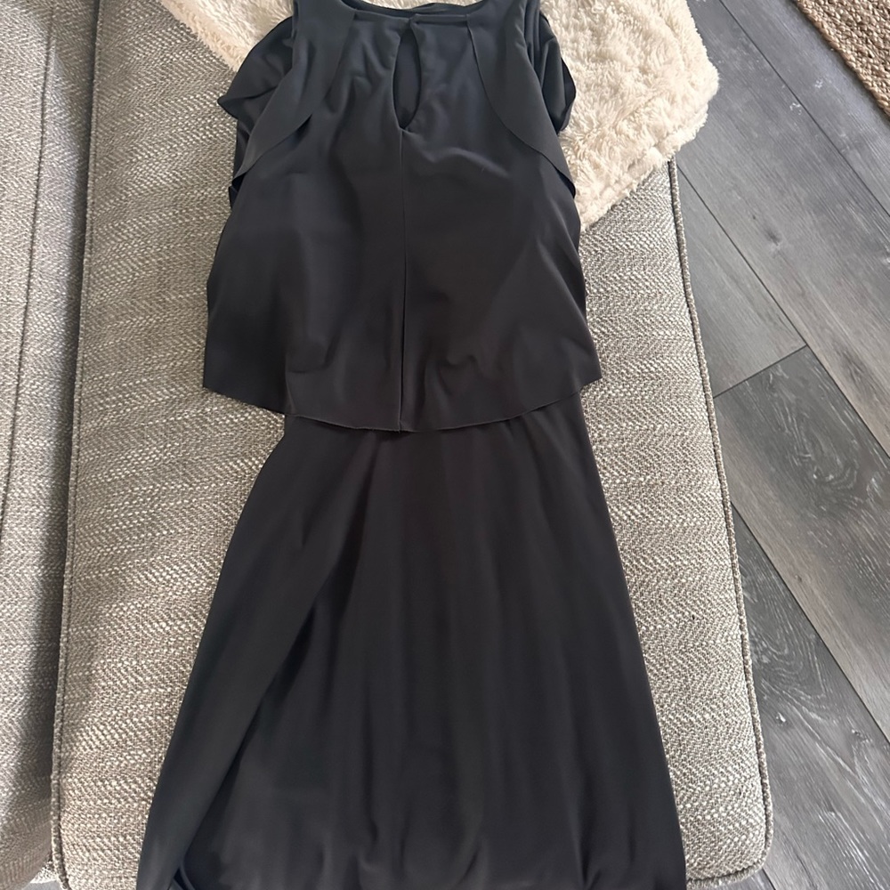 Grey BKE off the shoulder dress.